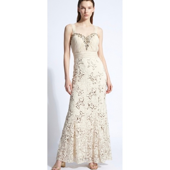 Unbranded Dresses & Skirts - Vintage Aesthetic Lace Mermaid Gown - Sleeveless Ruffle Evening Dress - Champa